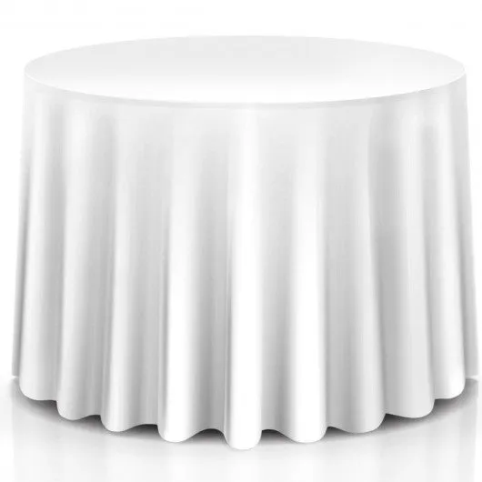 10 pcs 120" Home Restaurant Polyester Round Tablecloth