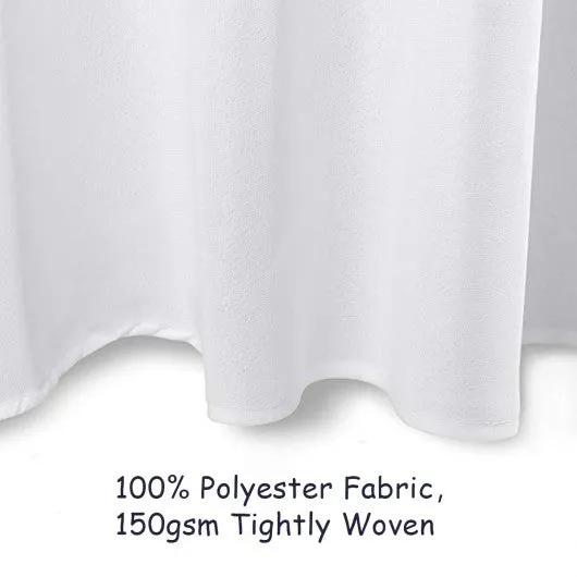 10 pcs 120" Home Restaurant Polyester Round Tablecloth