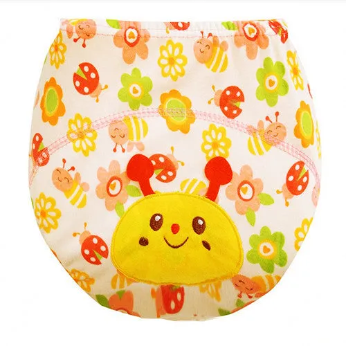 1Pcs Cute  Baby  Diapers Reusable Nappies Cloth Diaper Washable  Infants Children Baby Cotton Training Pants Nappy Changing