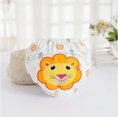 1Pcs Cute  Baby  Diapers Reusable Nappies Cloth Diaper Washable  Infants Children Baby Cotton Training Pants Nappy Changing