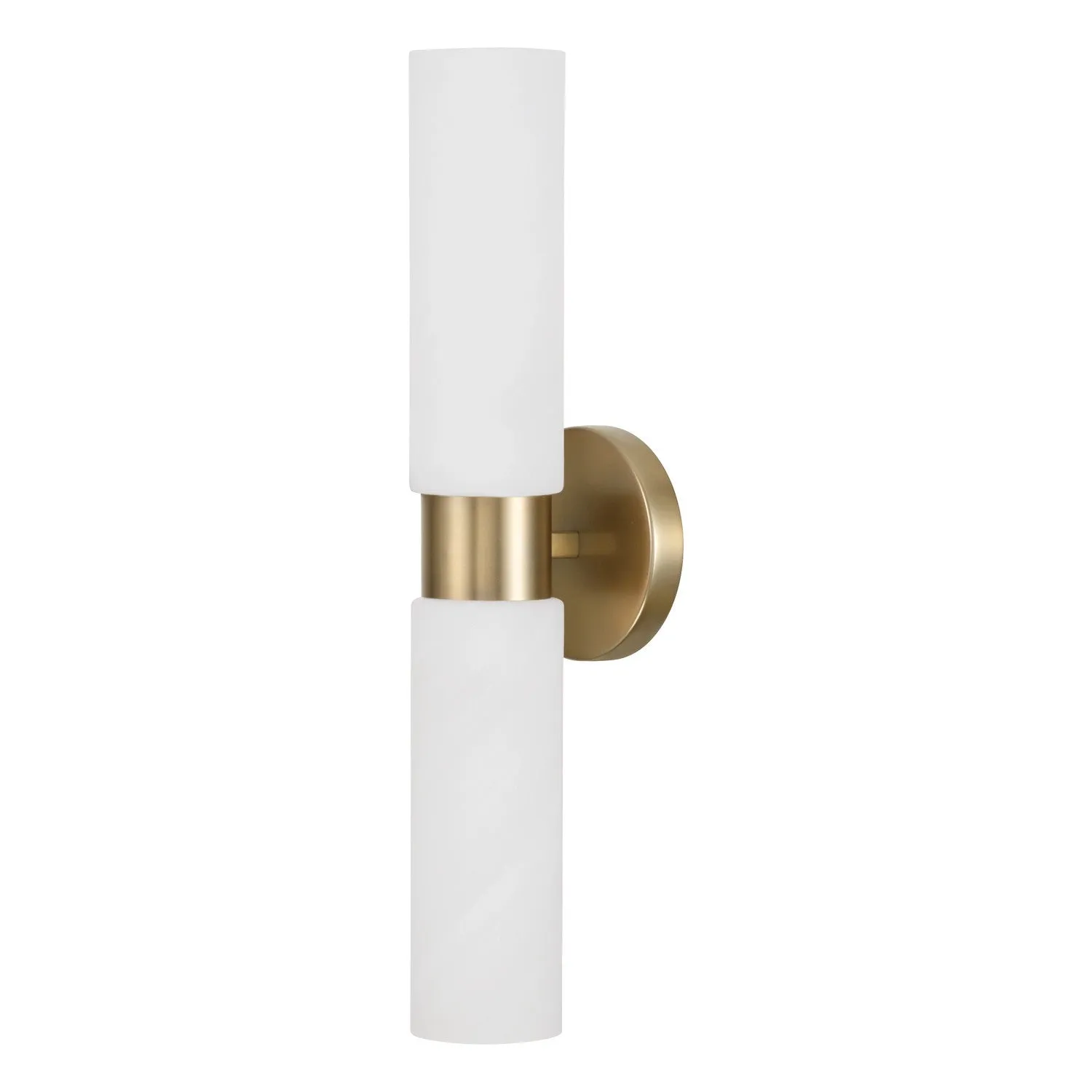 Alyssa 2-Light Wall Sconce in Aged Brass