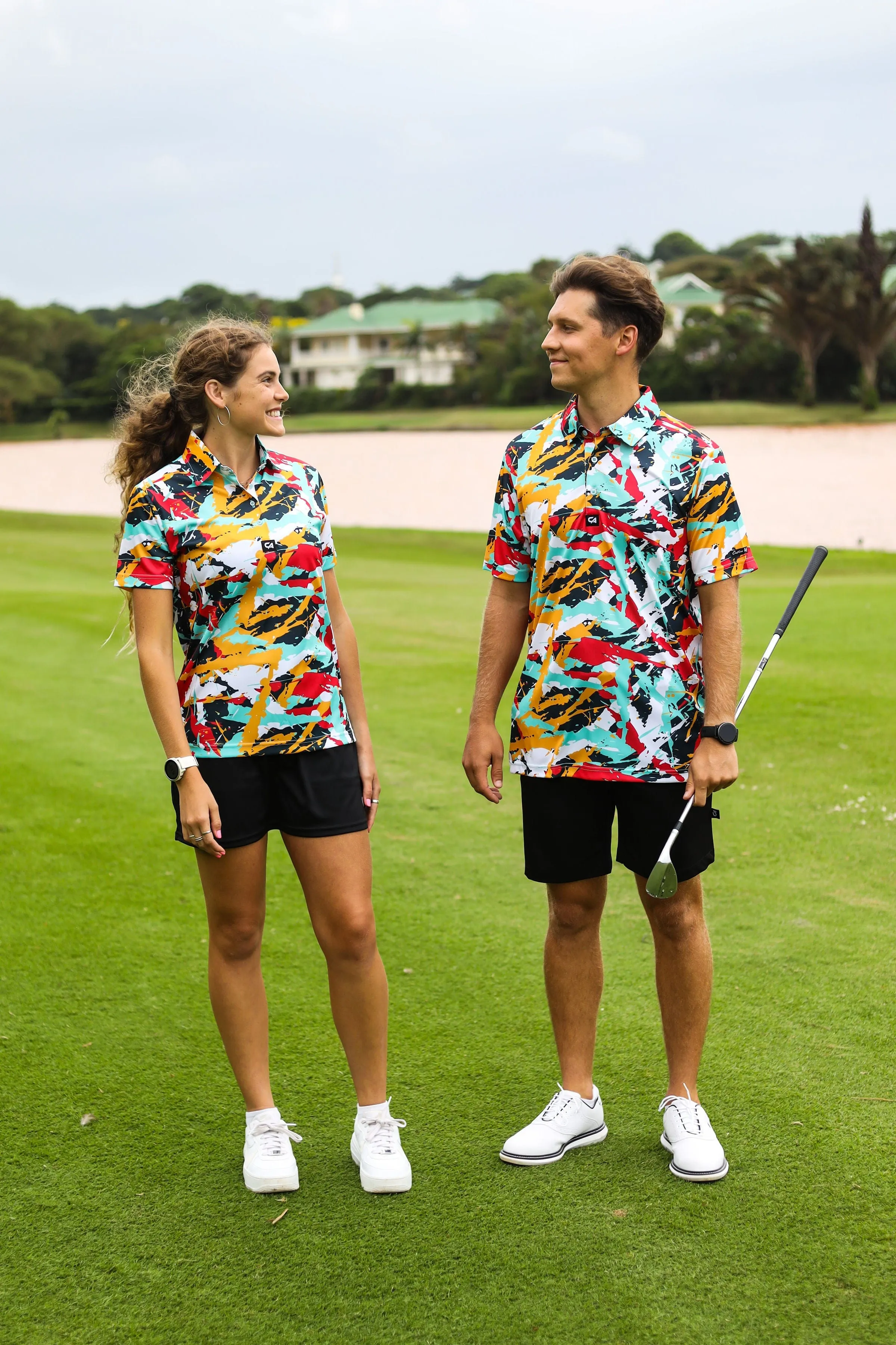 CA Ladies Funky Golf Shirt | Splashes & Smudges