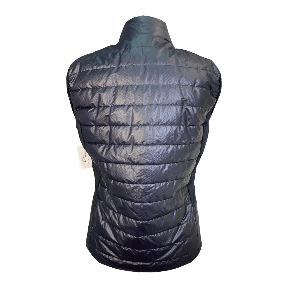 Cavalleria Toscana Coated Nylon Quilted Vest in Navy - Women's XS