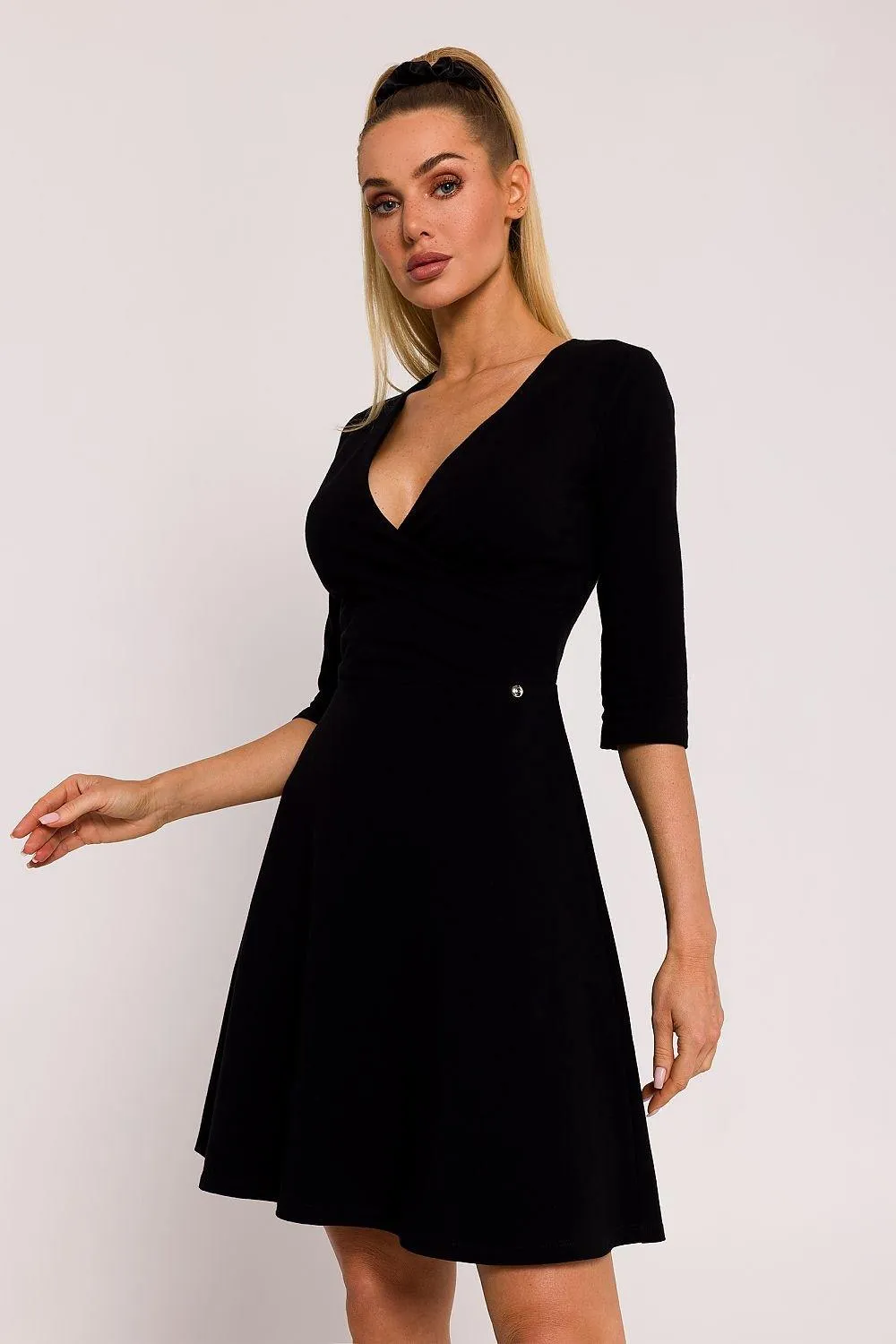 Chic Fit-and-Flare Knit Mini Dress