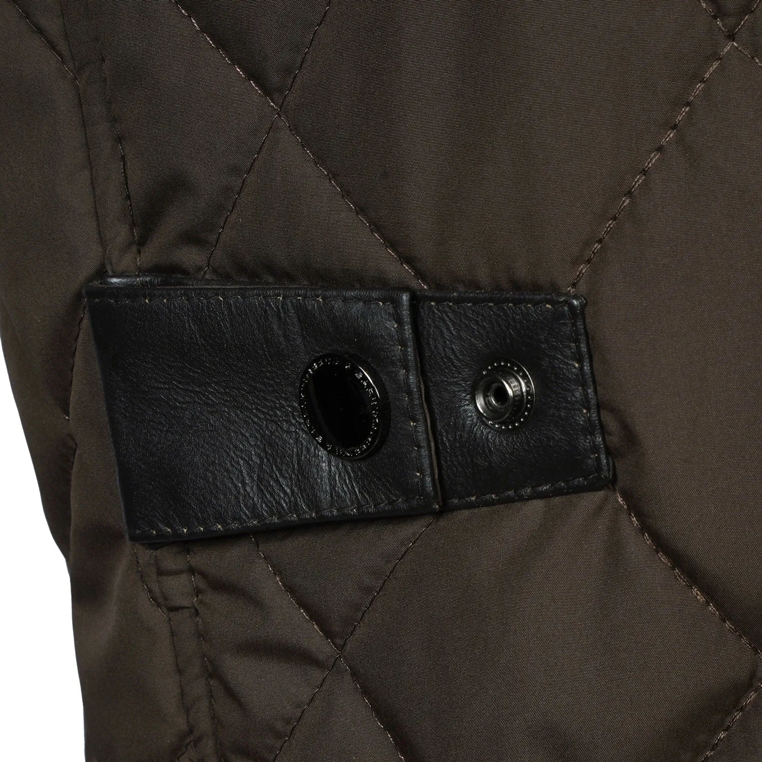 Diamond Stitched Puffer Vest in Dark Brown Color