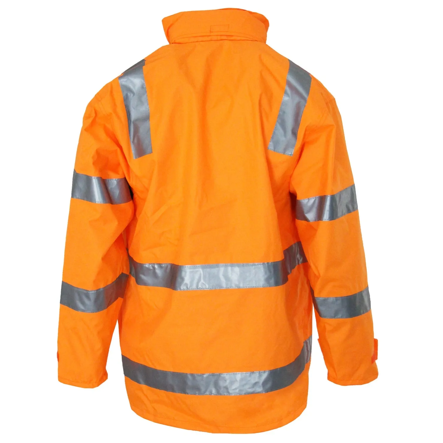 DNC Hi Vis VIC Rail Rain Jacket (3968)