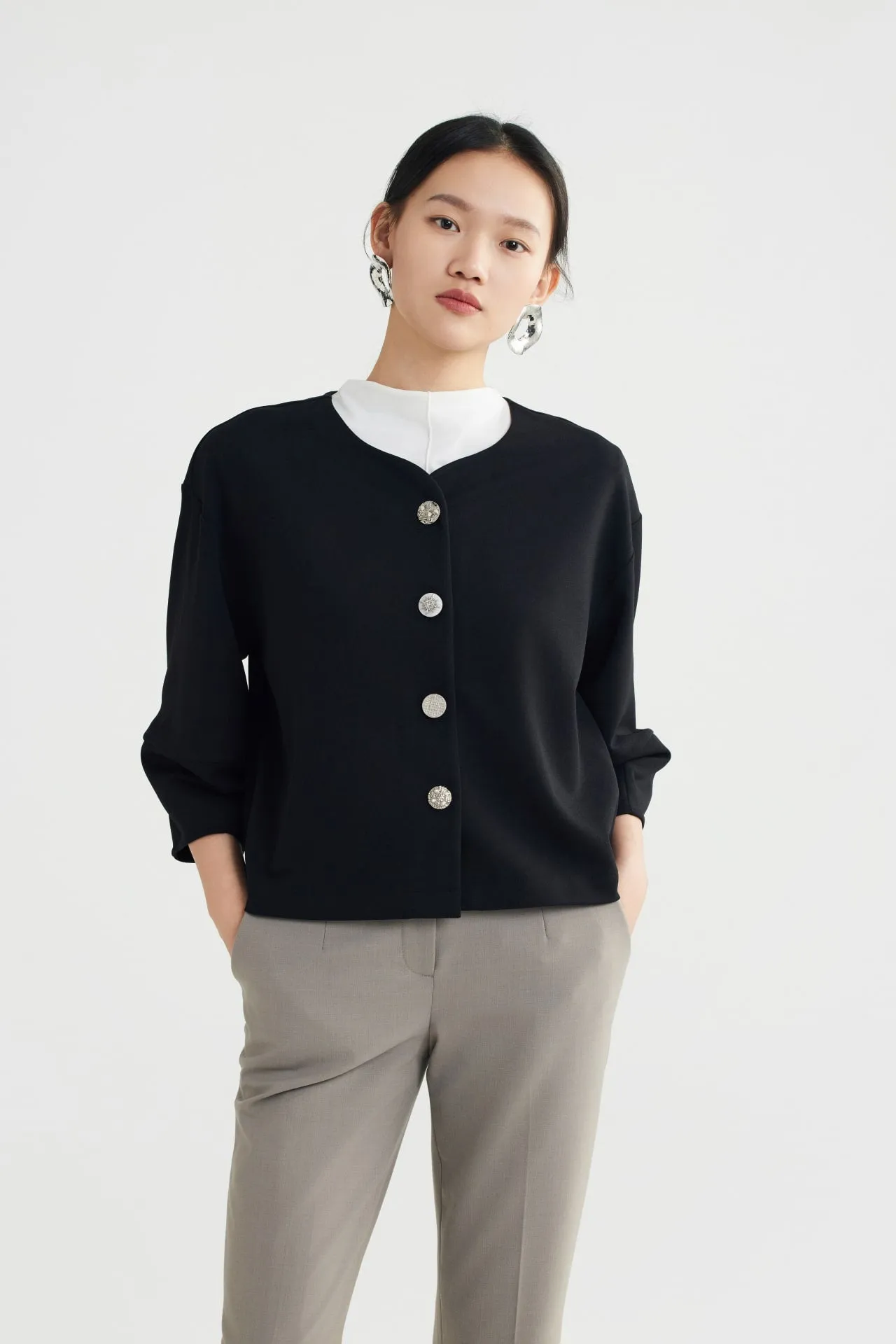 Essential Collar Knit Top