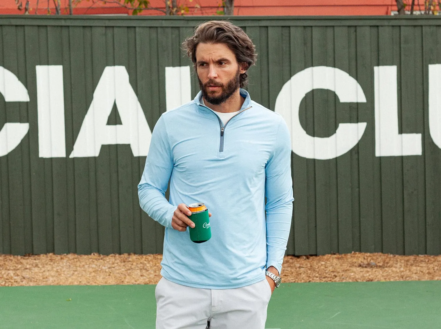 Feather Performance Pullover - Heather Blue