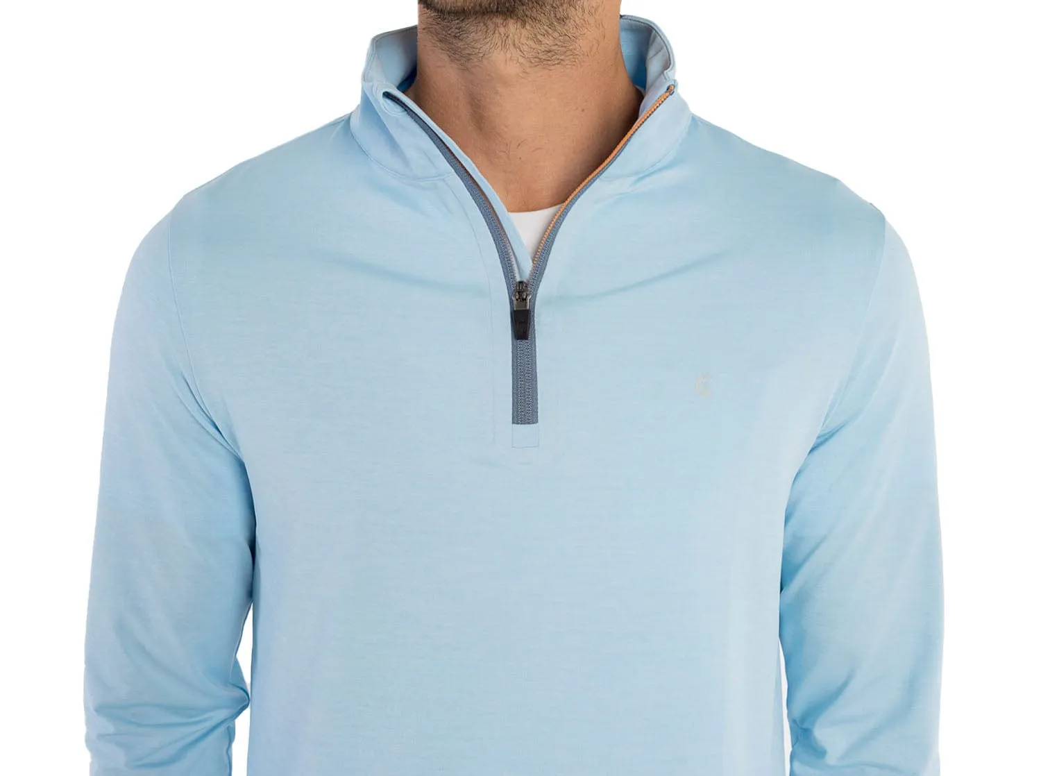 Feather Performance Pullover - Heather Blue