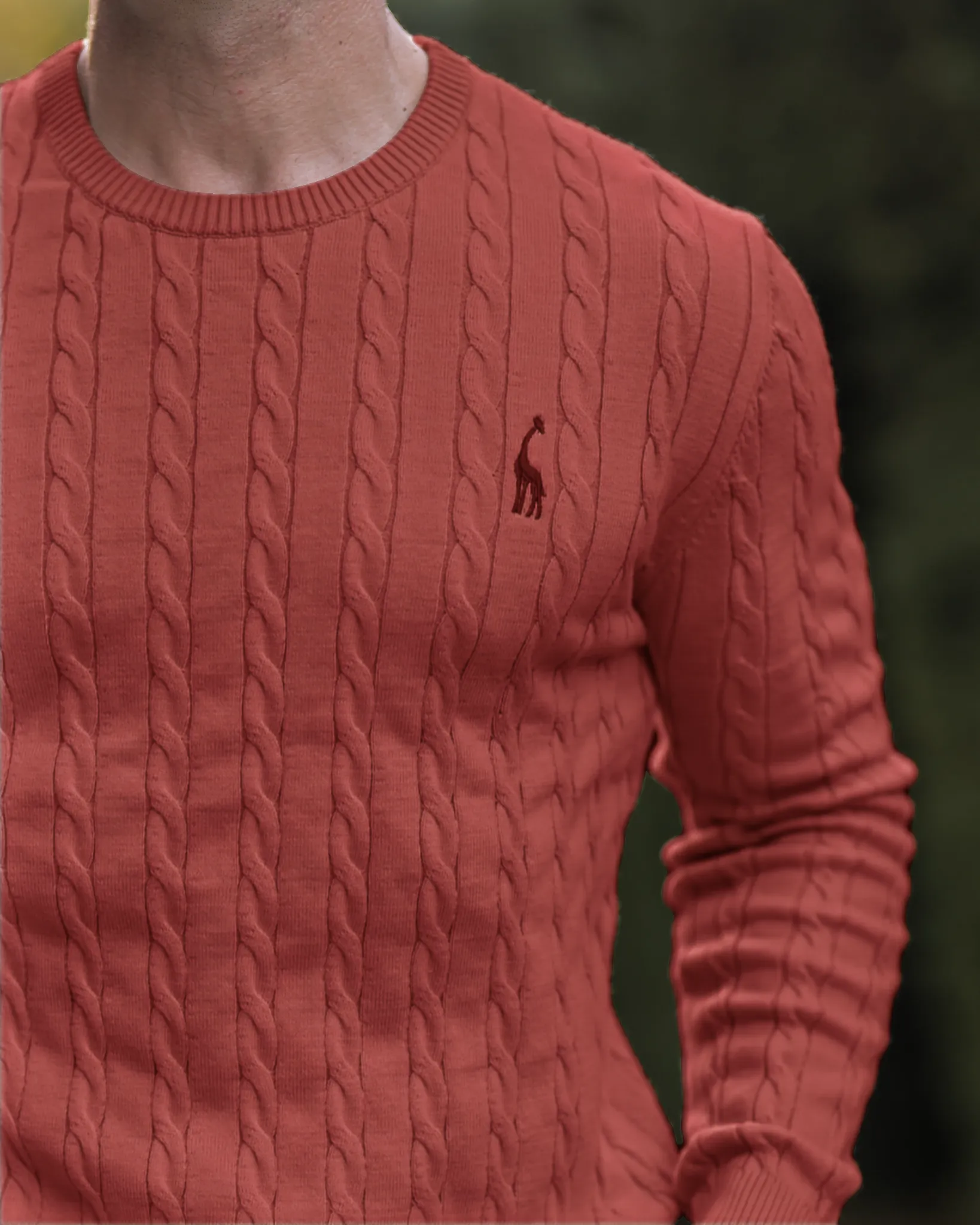 Giraffe Cable Knit Sweater