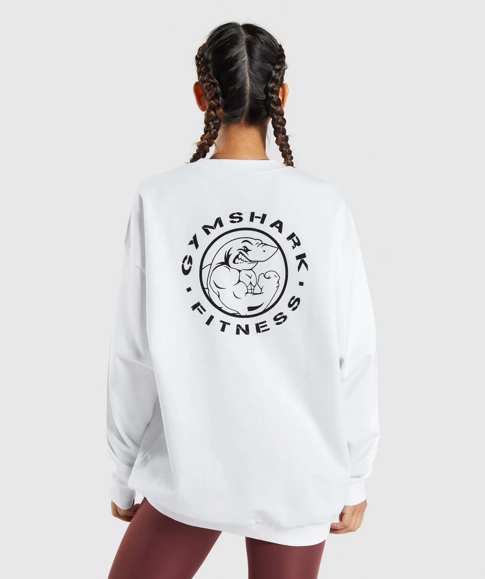 Gymshark Legacy Graphic Sweatshirt - White