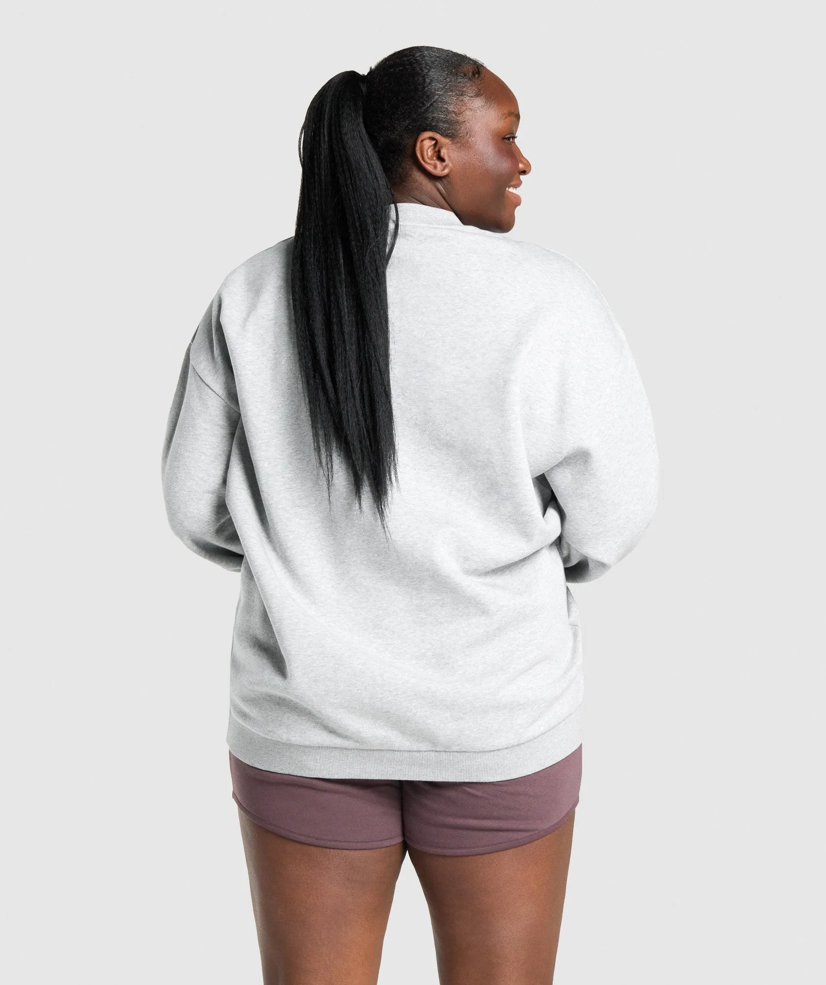 Gymshark Training Oversized Sweatshirt - Light Grey Marl