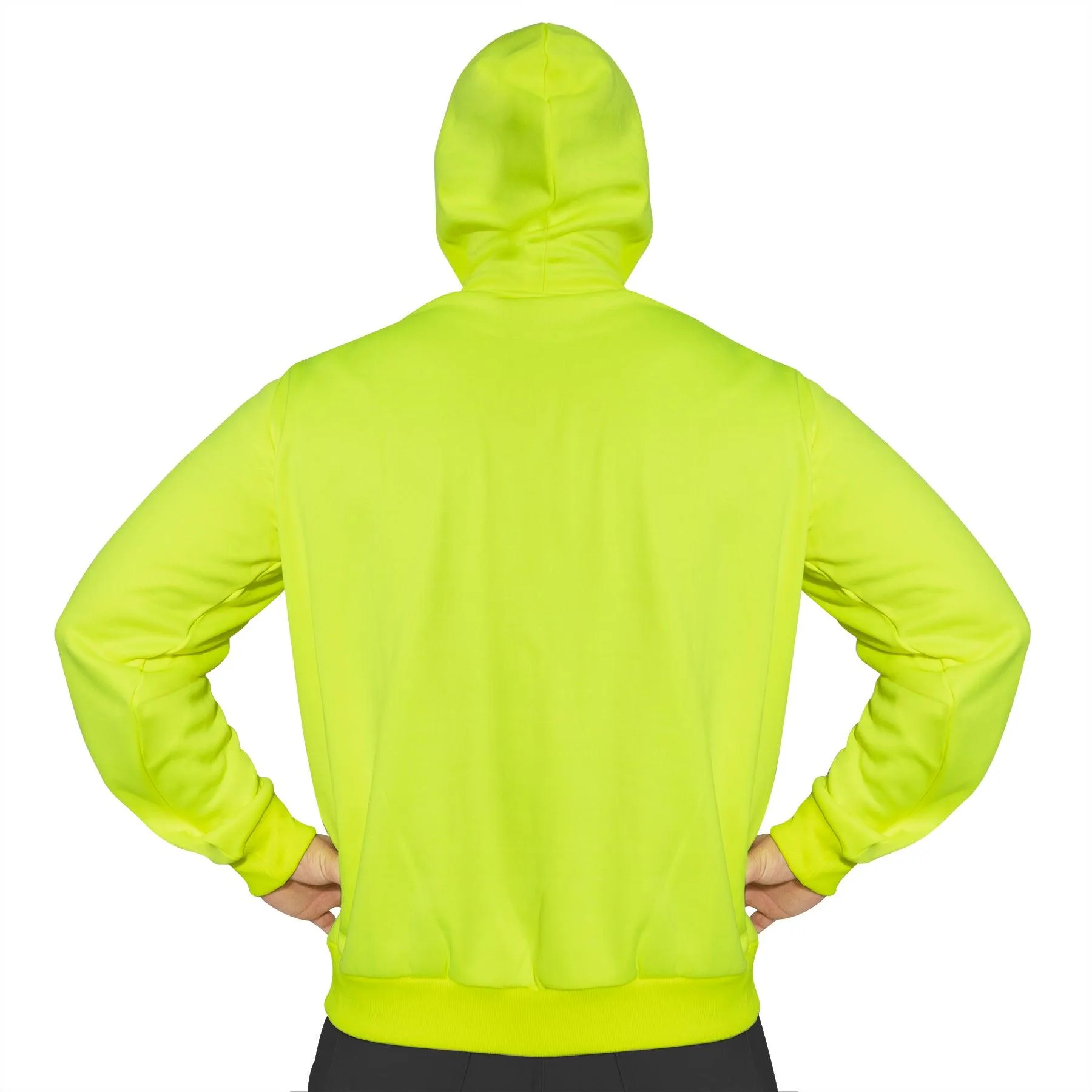 High-Vis Performance Hooded Sweatshirt - Safety Green