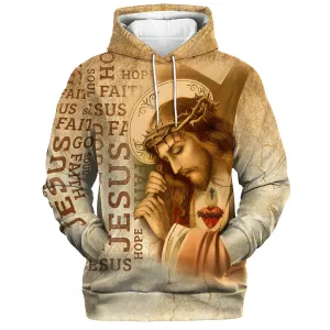 Jesus Hope Faith Love 3d Hoodies Jesus Hoodie Men & Women Christian Hoodie 3D Printed Hoodie