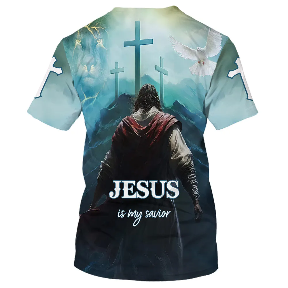 Jesus Is My Savior Picture 3d All Over Print Shirt - Christian 3d Shirts For Men Women