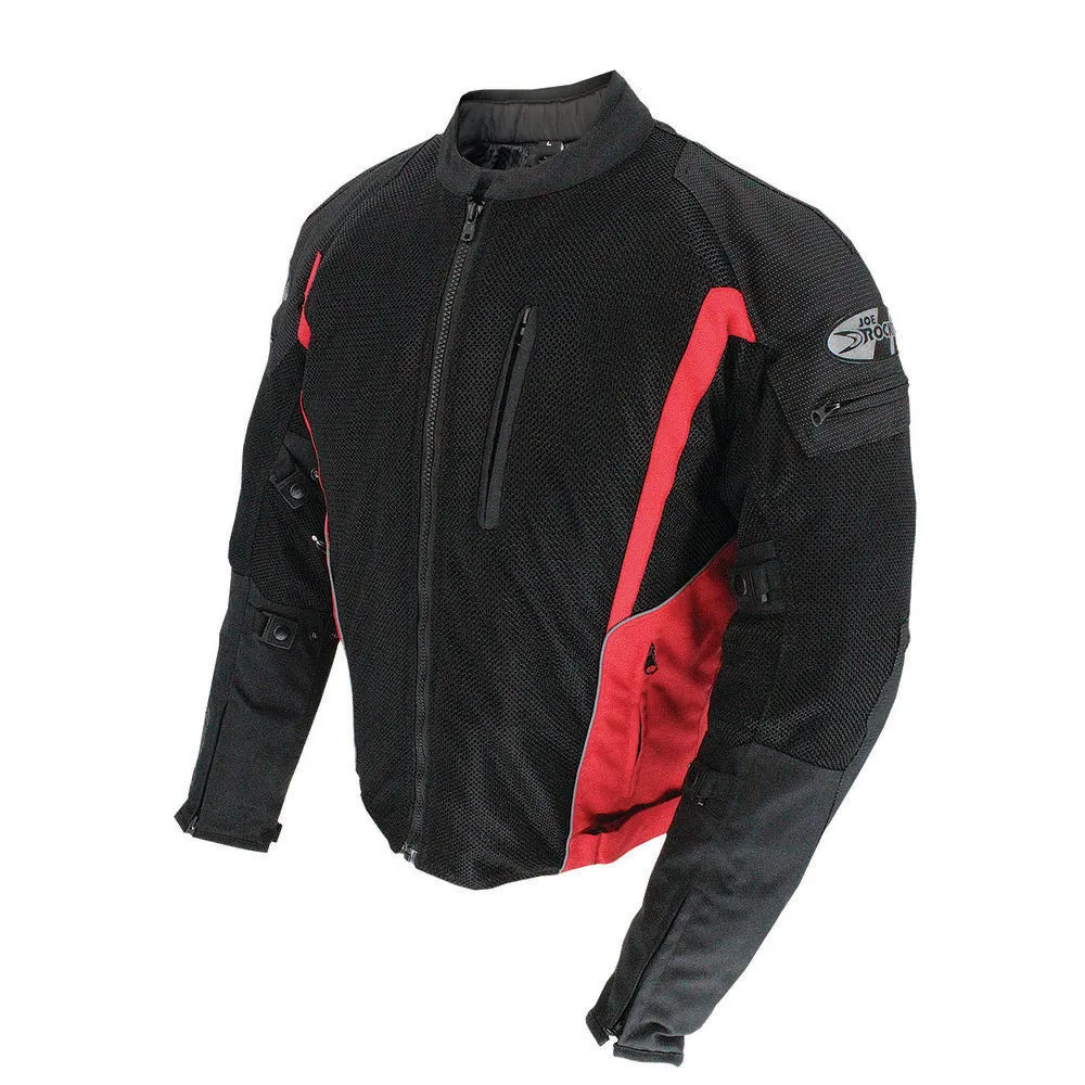 Joe Rocket Analog Mens Mesh Jacket Black/Red