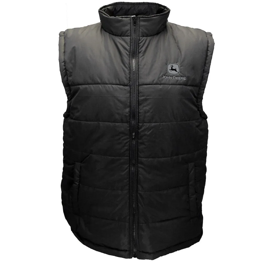 John Deere Men's Zip Puffer Vest