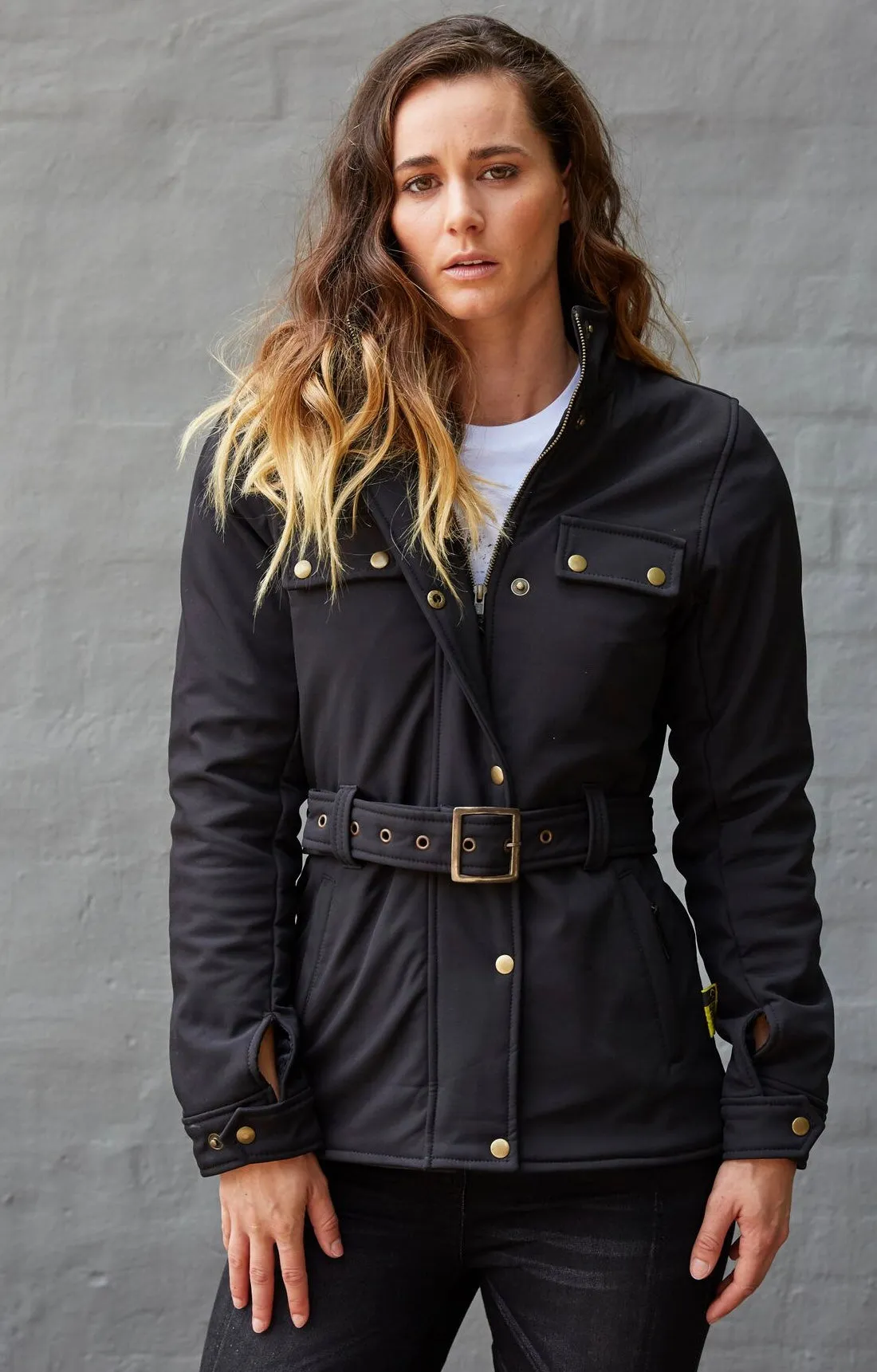 Merla Moto - Blackbird - Ladies British Trench Softshell Jacket