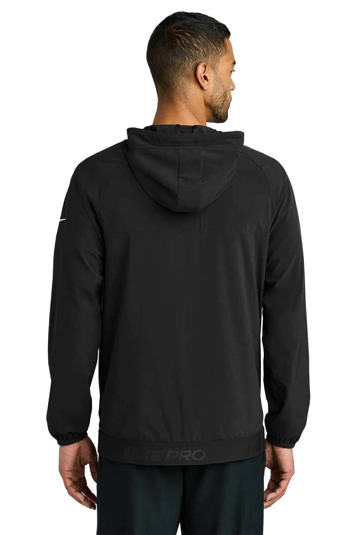 Nike Pro Hooded Custom Jackets, Black