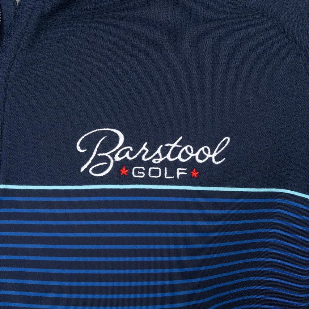 Peter Millar x Barstool Golf Perth Engineered Stripe Performance Quarter-Zip