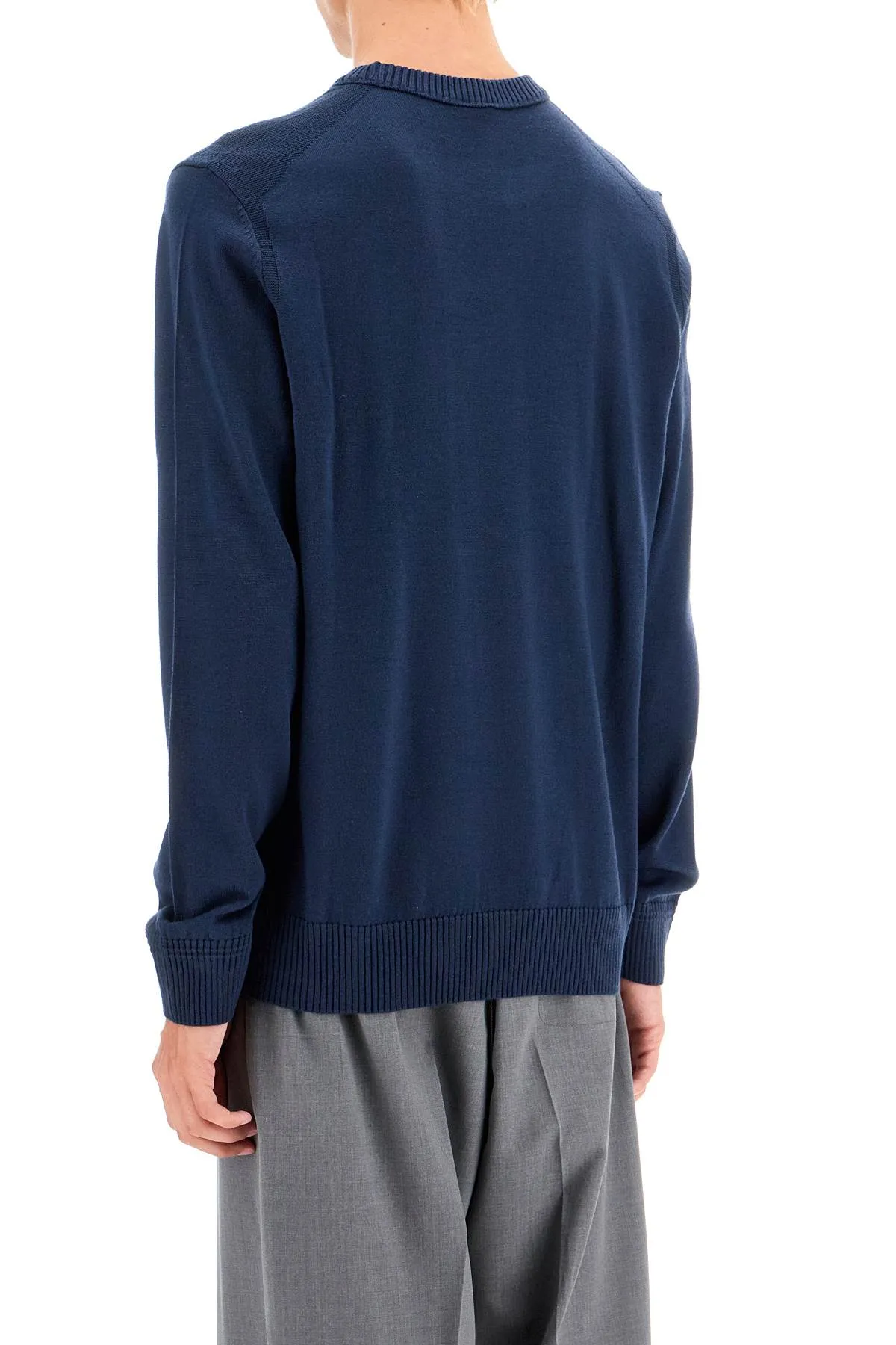 "avac wool blend pullover 50501762 OPEN BLUE