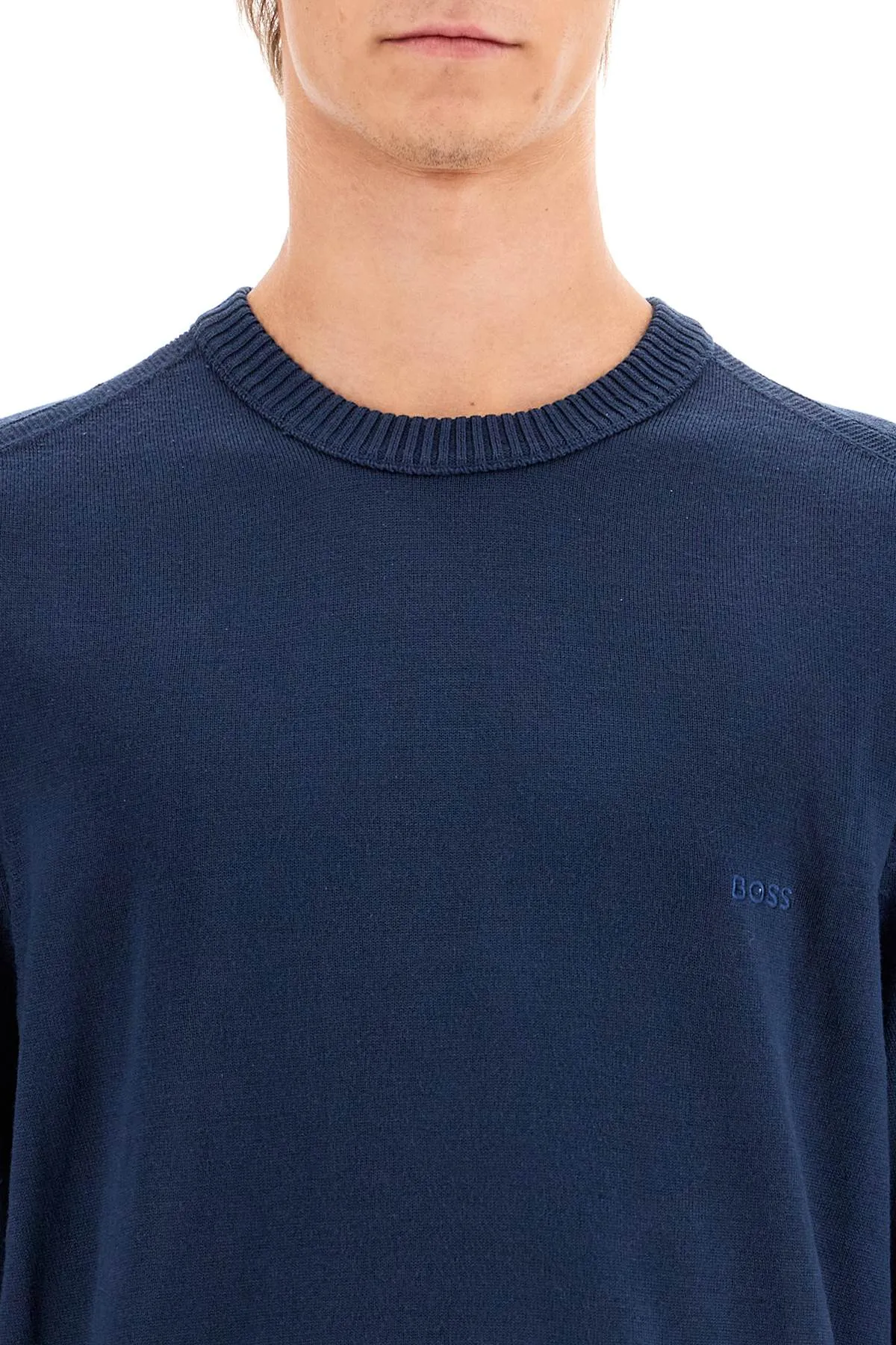 "avac wool blend pullover 50501762 OPEN BLUE