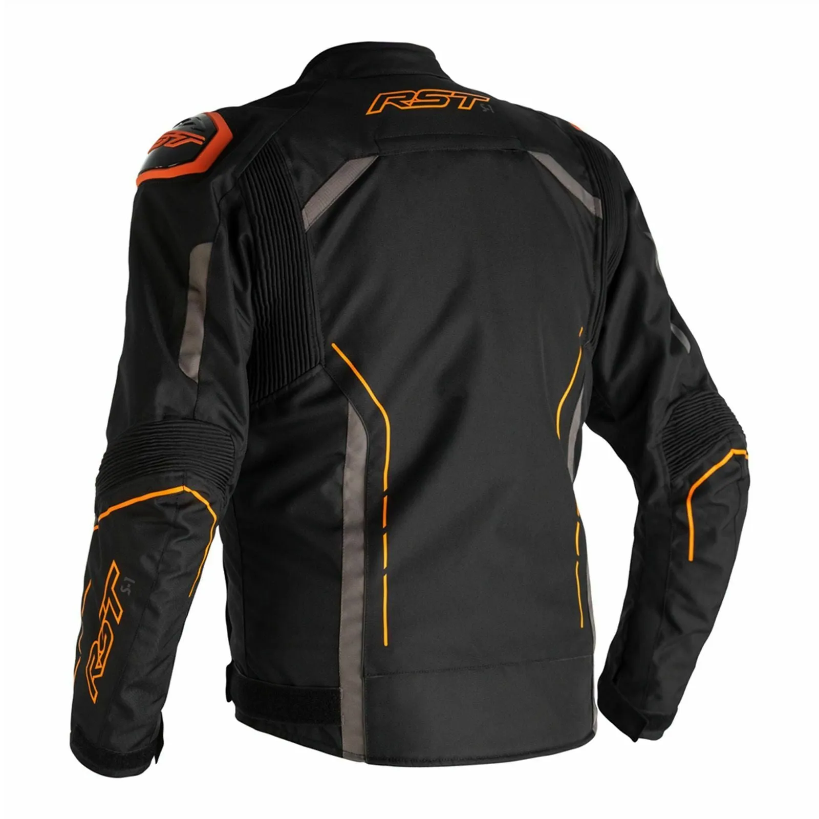 RST S1 Textile Waterproof Motorcycle Jacket - Black/Grey/Orange