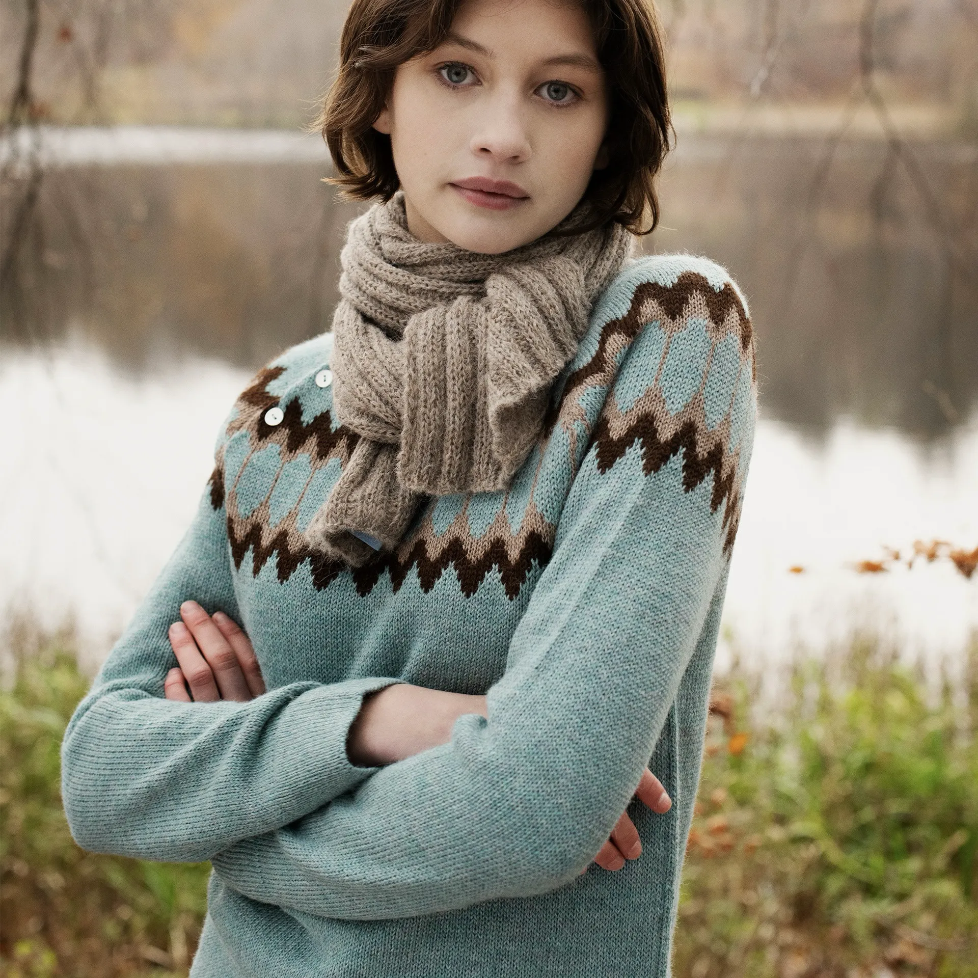 Serendipity Women's Alpaca Raglan Sweater