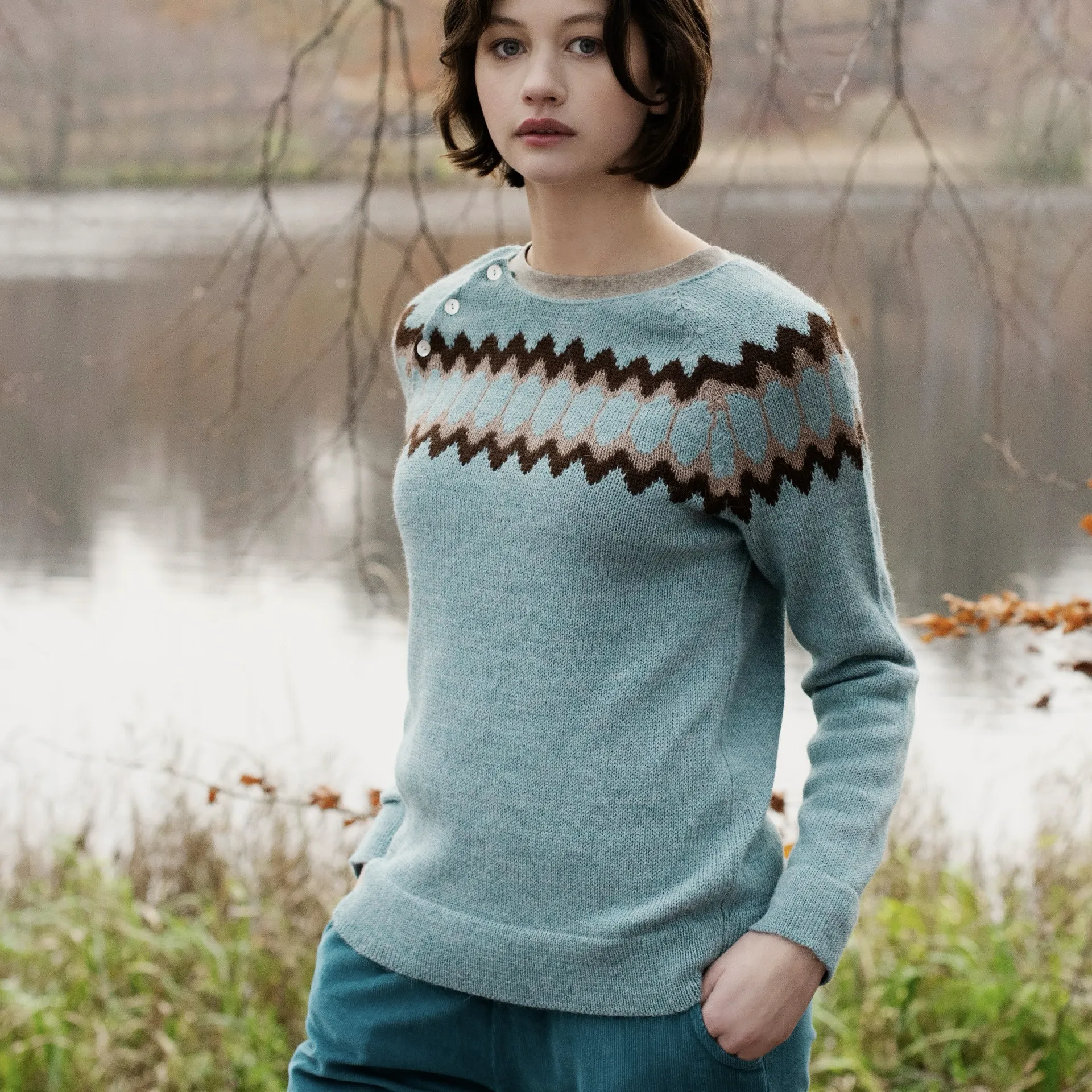 Serendipity Women's Alpaca Raglan Sweater