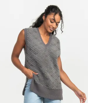 Sweater Vest - Washed Charcoal