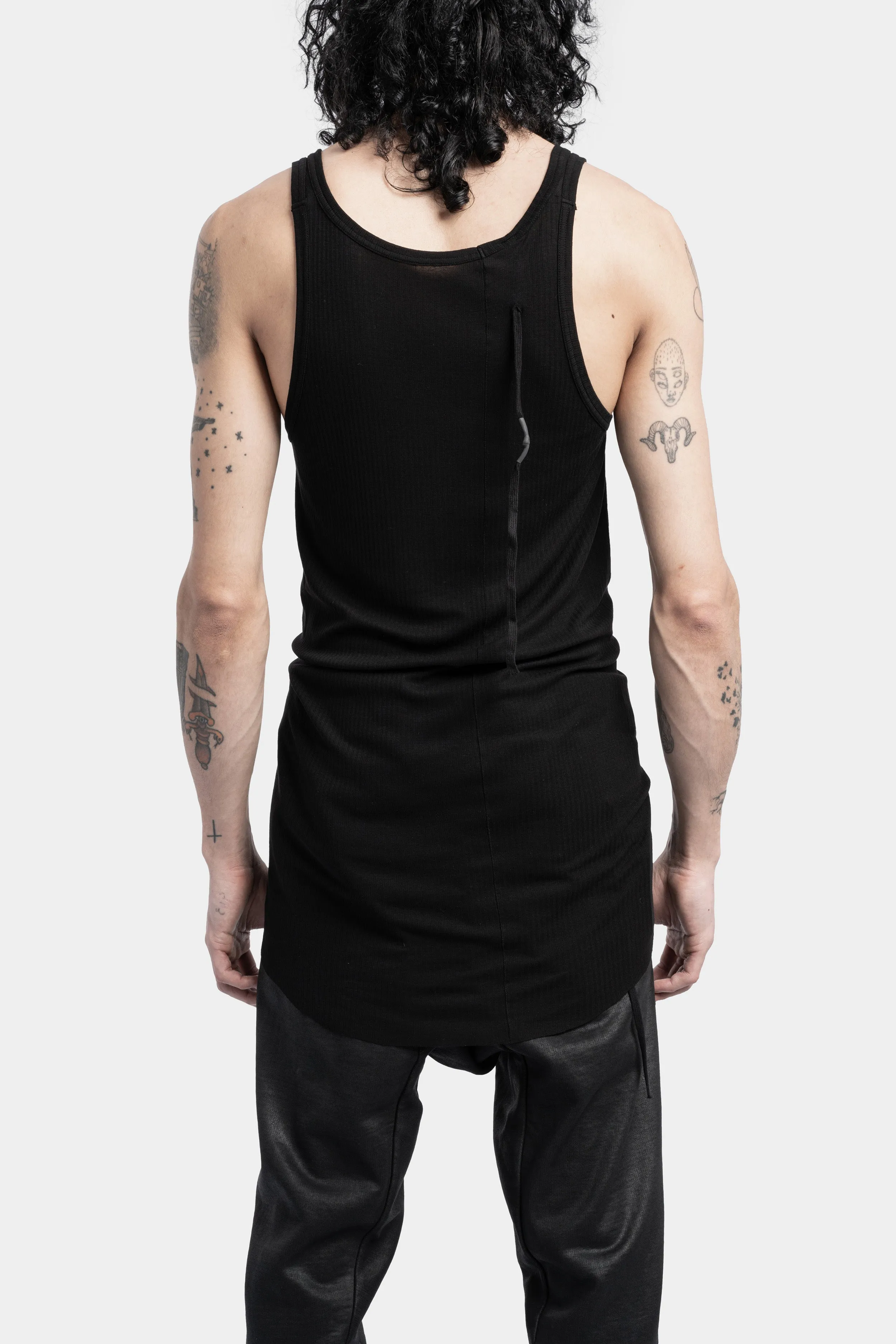 T1B - Lightweight rib tank, Black object dyed