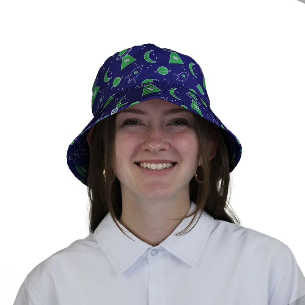 UFO Cow Abduction Bucket Hat