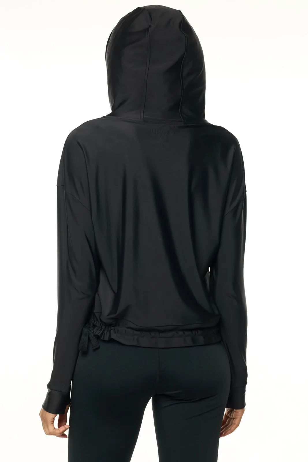 Women's Waikal Swim Hoodie  |  Black