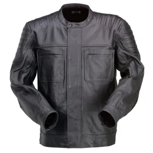 Z1R Widower Leather Jacket - Black